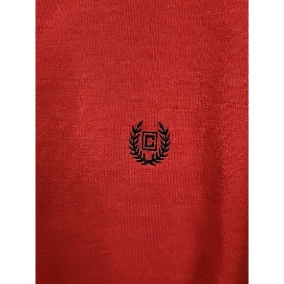 Chaps Sport Red Quarter Zip Pullover Sweatshirt Mens XL Red Heather Long Sleeve - Picture 2 of 11